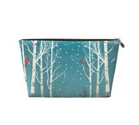 AMREWQYL Trousse de toilette de voyage en cuir imprimé arbre de Noël Merry Christmas, doré, One Size