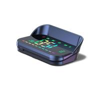 AMROOLOO Car Head-Up Display HUD Digital Speedometer GPS Speedometer Universal KMH and MPH with Compass Speeding Warning Multi-functional display USB interface Plug & Play for all vehicles