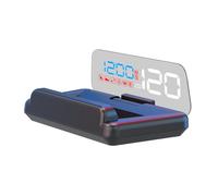 AMROOLOO GPS compteur de vitesse, miroir réfléchissant affichage tête haute de la voiture, affichage de la vitesse et de l'heure, adapté à toutes les voitures.