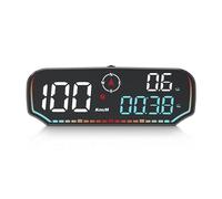 AMROOLOO Speedomètre GPS, affichage tête haute, KM/H et MPH, speedomètre numérique MPH, avec rappel de vitesse et rappel de fatigue, convient pour toutes les voitures