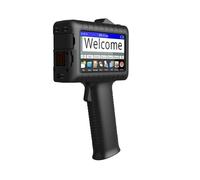 AMRTTWY Imprimante Portable. Imprimante à Jet d'encre multifonctionnelle, Impression de Date et de Codes QR, numéro de série, Machine de Codage for Emballage 12,7 mm .Télétravail(Printer+1 Black Ink)