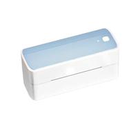 AMRTTWY Imprimante Portable. Imprimante d'étiquettes Thermique Bluetooth Imprimante d'étiquettes sans Fil for Petites Entreprises .Télétravail(Light Blue)