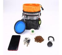 AMRTTWY Sac à goûter pour animal domestique - Sac de dressage pour gros chien - Sac à goûter multifonction pour chien - Matériel de main courante