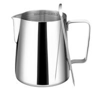 Amrules Pichet à mousse de lait, tasse à mousseur à lait de 355 ml avec échelle transparente, accessoires pour machine à cappuccino expresso en acier inoxydable 304 pour barista, café, bar avec stylo