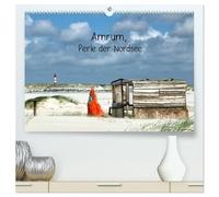 Amrum, Perle der Nordsee (hochwertiger Premium Wandkalender 2026 DIN A2 quer), Kunstdruck in Hochglanz: Fotografien von Amrum, der Nordseeinsel unter weitem Himmel