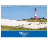 Amrum - Perle der Nordsee (Tischkalender 2026 DIN A5 quer), CALVENDO Monatskalender: Die atemberaubende Schönheit von Amrum in einem Kalender