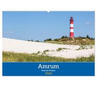 Amrum - Perle der Nordsee (Wandkalender 2026 DIN A2 quer), CALVENDO Monatskalender: Die atemberaubende Schönheit von Amrum in einem Kalender