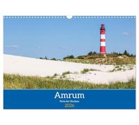 Amrum - Perle der Nordsee (Wandkalender 2026 DIN A3 quer), CALVENDO Monatskalender: Die atemberaubende Schönheit von Amrum in einem Kalender