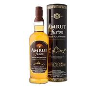 AMRUT - Fusion - Whisky Single Malt - 50% Alcool - Origine : Inde/Bangalore - Notes de tourbe & de Miel - A déguster pur - 70 cl