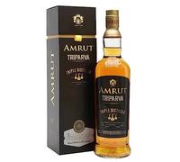 AMRUT - Triparva Triple Distilled - Single Malt Whisky - 50% Alcool - Origine : Inde - Notes de Caramel Salé & de Coco-Vanille - A déguster pur - 70 cl