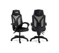 Amstrad AMS-210-BLACK Chaise de Bureau ou Gamer Tissu Type Mesh/Maille Respirante - Coloris Noir