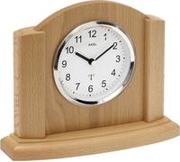AMS 5122/18 Horloge de table radioélectrique analogique moderne en bois de hêtre