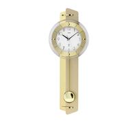 AMS 5267 Horloge murale radiofréquence avec pendule doré Horloge à pendule avec verre