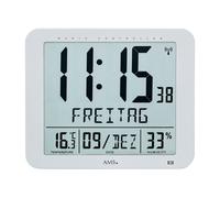 AMS 5884 Horloge murale Horloge de table radiofréquence Horloge murale numérique Date Thermomètre Réveil