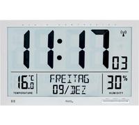 AMS 5888 Horloge murale Horloge de table radiofréquence Horloge murale numérique Date Thermomètre Réveil