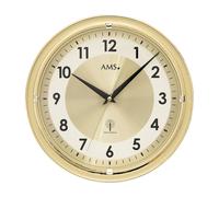 AMS 5946 Horloge murale radiofréquence analogique couleur laiton cadran aluminium