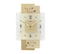 AMS 9241 Horloge murale à quartz analogique moderne avec application laiton