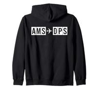AMS DPS Vol Route Amsterdam à Bali Air Codes Sweat à Capuche
