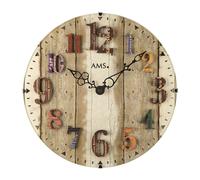 AMS Horloge murale à quartz, mouvement à quartz, D30x4cm, 9423
