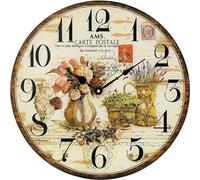 AMS Horloge murale à quartz, mouvement à quartz, D40x3cm, 9466