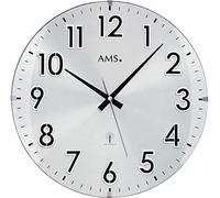 AMS Horloges Analogique Unisexe Verre Minéral Radio Argent 5973