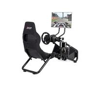 Amstrad AMS-RACING-DRIFT Siège de simulateur course avec support pour volant & levier de vitesse - Support écran jusqu'à 40"