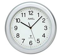 AMS Uhrenfabrik F5956 Coque en Plastique Horloge, Argent