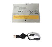 amsahr L12N2P01-05 Ersatz Batterie für Lenovo L12N2P01, YOGA 2 11 (3.75V, 6700mAh, 2 Cell) Umfassen Mini Optische Maus schwarz