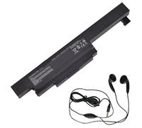 amsahr MSIA32A24-03 Ersatz Batterie für MSI A32-A24, MSI-CX480, CX480MX (11.1V, 4400mAh) - Umfassen Stereo Ohrhörer schwarz