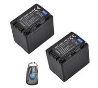 amsahr® ValuePack Lot de 2 Batteries de Rechange pour Appareil Photo et caméscope Panasonic VW-VBT380, HC-V Series, HC-V110, HC-V130, HC-V160, HC-V180 avec étui pour Objectif