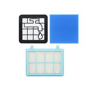 AMSAMOTION Lot de filtres pour Philips PowerPro Compact et Active Bodenstaubsauger FC9331/09 FC9332/09 Bleu/blanc