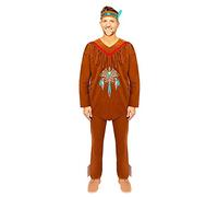 amscan )- 1 to Office needs Check - (PKT) (Fix 3/3) (9907081) Costume amérindien pour homme (taille L)