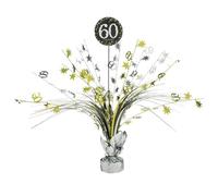 Amscan 10132708 Centre de table décoratif 60e anniversaire 1 mc-45,7 cm, 60e anniversaire