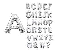 Amscan 10132784 Minishape Ballon en Aluminium argenté Lettre B