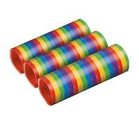 amscan 11012348 9905008 Lot de 3 serpentins métalliques Bright Rainbow