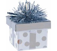 Amscan 114535 Ballon cadeau poids 170 G, Argent