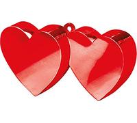 Amscan 11711 - Poids ballon double cœur rouge - 170 g