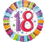 Amscan 1606701 18th Anniversaire Couleur Blast Standard Aluminium Ballons 45.7cm