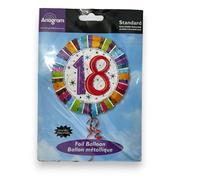 Amscan 1606701 18th Anniversaire Couleur Explosion Standard