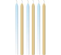 Amscan "1st Birthday Blue Ombre" - 6 bougies bleu or 9910307 | 1er anniversaire enfants garçons Partydek