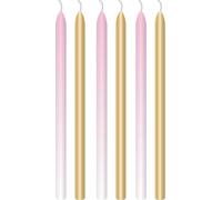 Amscan "1st Birthday Pink Ombre" - 6 bougies rose or 9910315 | 1er anniversaire enfants filles Partyde