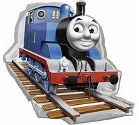 Amscan 2481701 - SuperShape Ballon en plastique Thomas, la petite locomotive, 74 x 69 cm, anniversaire, ballon hélium