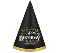Amscan 252838 Chapeau conique d'anniversaire Better with Age - 19 cm | Multicolore | 1 pièce H