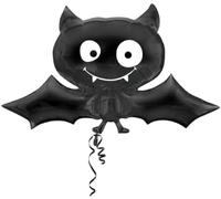 amscan 2720975 SuperShape Ballon en aluminium chauve-souris noire P35 emballé 104 cm x 60 cm Multicolore