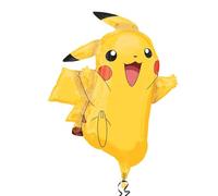 Amscan 2946001 - Super Shape Ballon en plastique Pikachu, taille environ 62 x 78 cm, ballon hélium, anniversaire, décoration