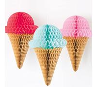 amscan- 3 Paquet Décorations en nid d'abeille à Suspendre pour fête 9917361