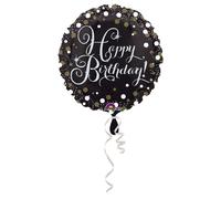 amscan® 3406201 Folienballon Sparkling Birthday -Ø 45 cm