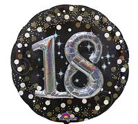 Amscan 3451101 - Multi Balloon Sparkling Birthday 18, ballon en plastique, environ 81 x 81 cm, ballon hélium, anniversaire