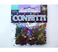 amscan 36039 Mélange de confettis métalliques pour Retraite 14 g - 1 pièce, Multicolore