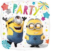 Amscan 3615901 - Ballon standard Minion Party, 43 cm, anniversaire, joyeux anniversaire, ballon hélium